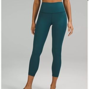 Green Jasper Lululemon Ribbed Align Leggings 25”